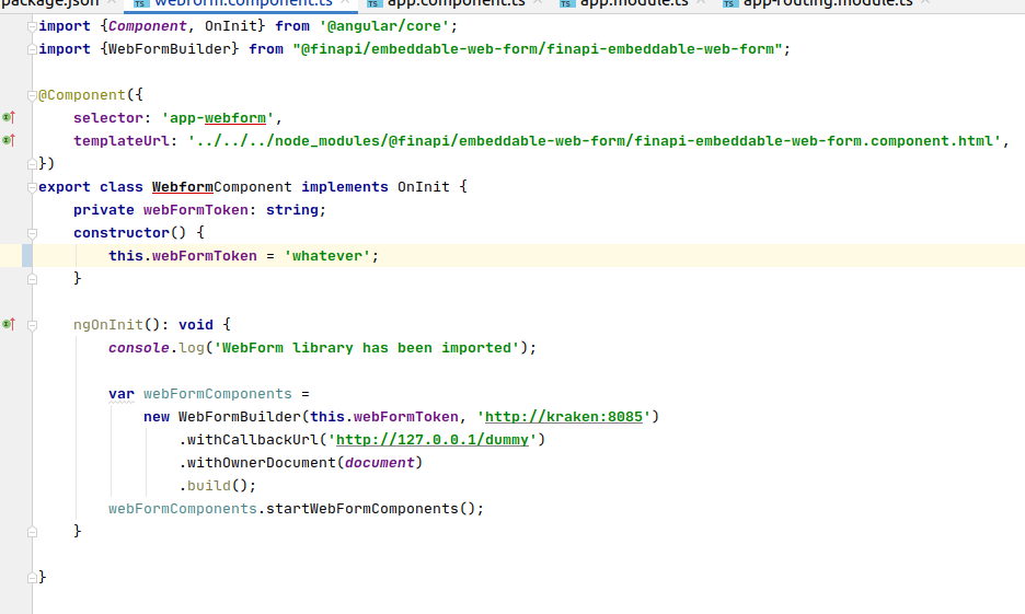 Web Form v1 Components